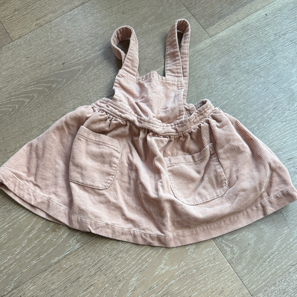 Colored organics Aria Corduroy Overall Dress in fawn